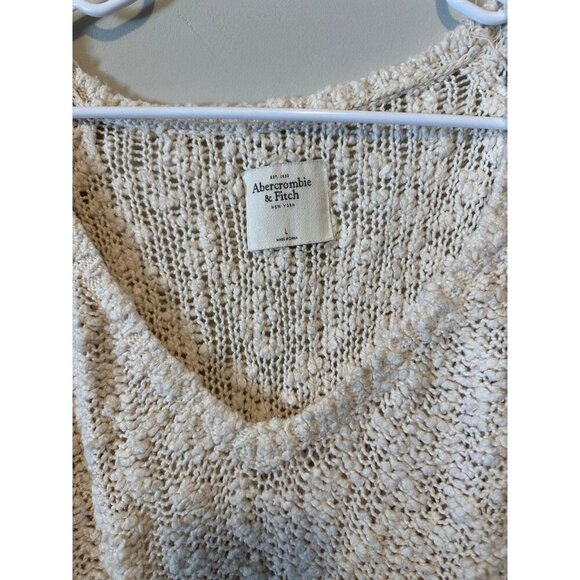 Abercrombie Women's Baggy Cable Knit Pullover Sweater  - L - Picture 2 of 7